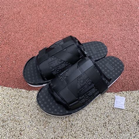 dior alpha slides black